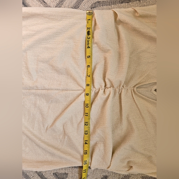 Anthropologie Free People Lyla Beach Ruched Maxi Dress in Summer Khaki - Picture 7 of 8